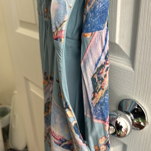 Anthropologie Blue Tie Dress - Picture 9 of 11